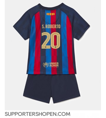 Barcelona Sergi Roberto #20 Hemmatröja Barn 2022-23 Kortärmad (+ korta byxor)